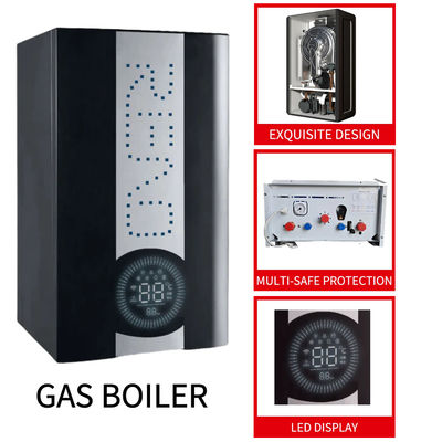 Gaz Yoğuşmalı 20-42Kw Duvara Monte Kazan Siyah Kasa Isıtma ve Banyo Çift Fonksiyonlu